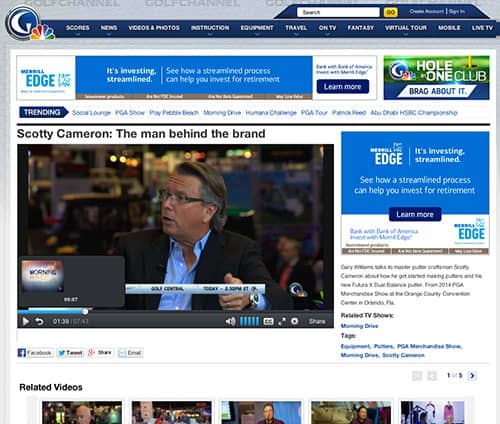 Scotty Cameron Golf Channel Interview